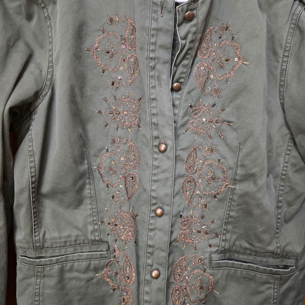 Y2K Inspired Design First Issue (Liz Claiborne) Hunter Green button-up jacket!